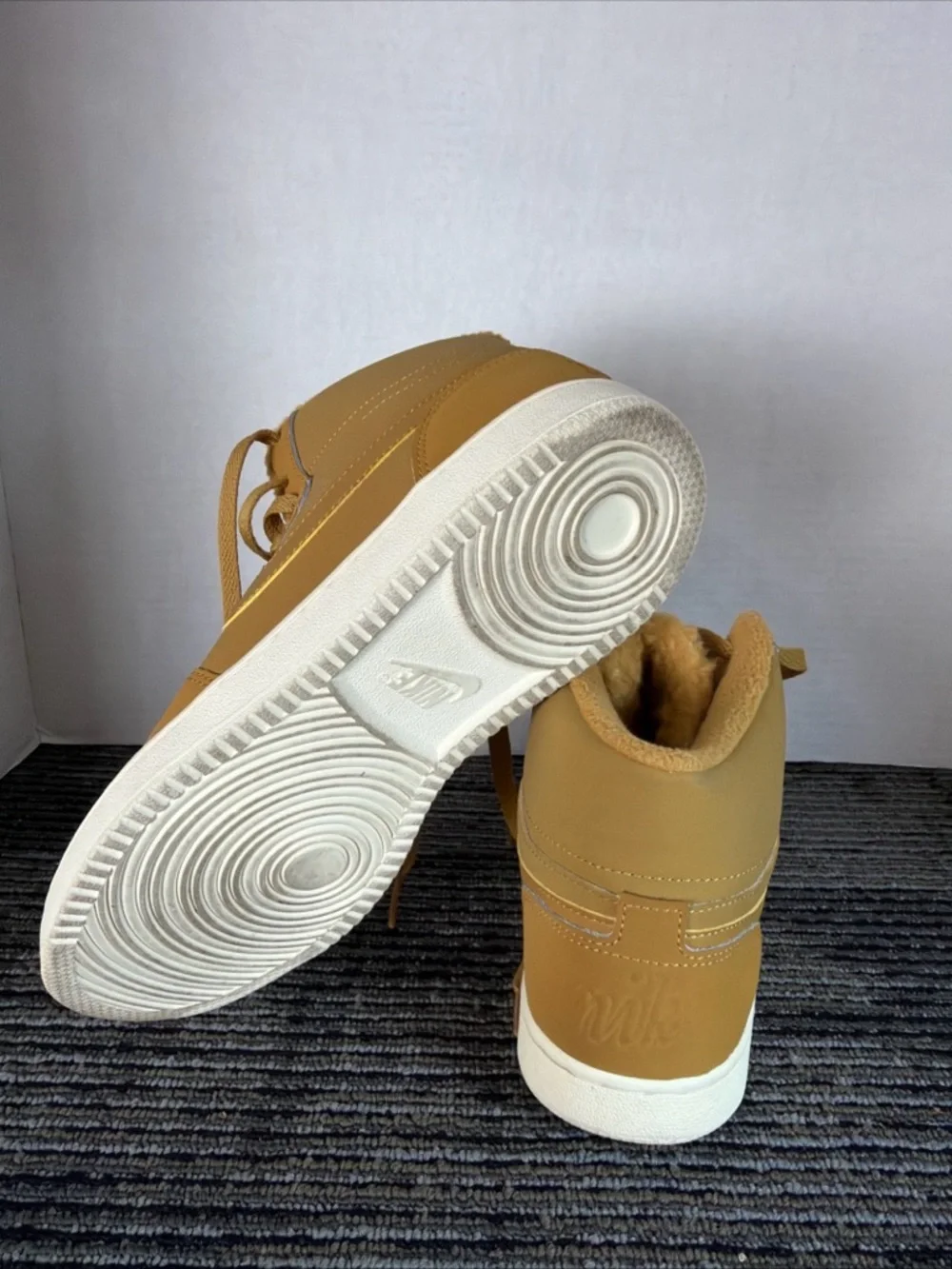 Nike Women's Ebernon Mid SE Wheat/Sail Sneakers AV2478-700 - Size 8.5 - Picture 7 of 11
